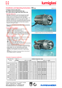 Thumbnail of document Manual - Lumiglas® EX Light, Series USL 07-EX